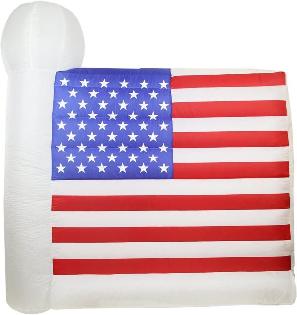 6' Inflatable Lighted Fourth of July American Flag