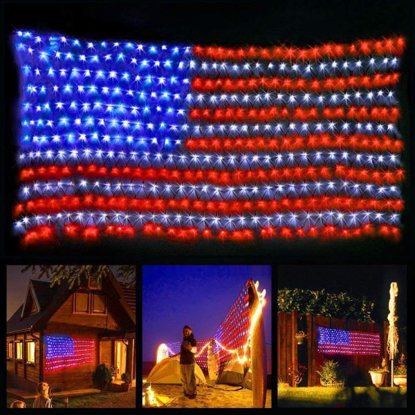 American Flag Lights,6.5ft*3.2ft Waterproof